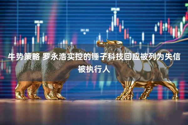 牛势策略 罗永浩实控的锤子科技回应被列为失信被执行人