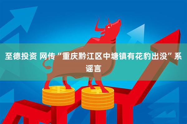 至德投资 网传“重庆黔江区中塘镇有花豹出没”系谣言