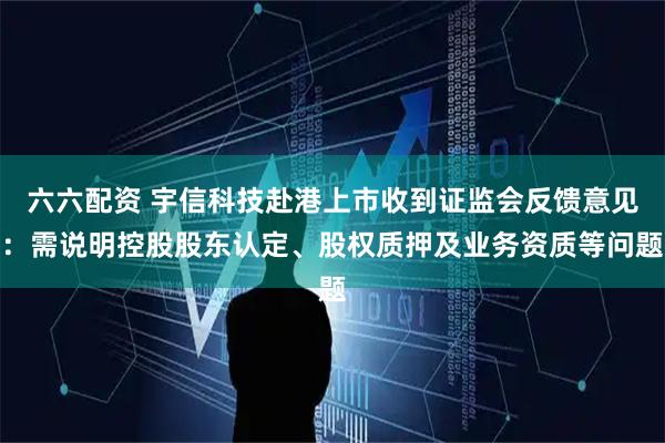 六六配资 宇信科技赴港上市收到证监会反馈意见：需说明控股股东认定、股权质押及业务资质等问题